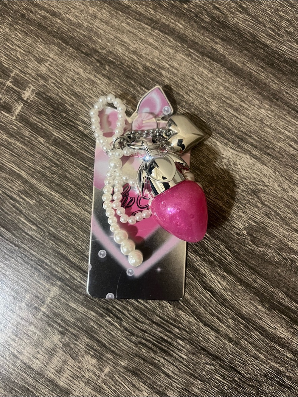 Strawberry Lip Gloss Keychain